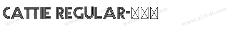 Cattie Regular字体转换